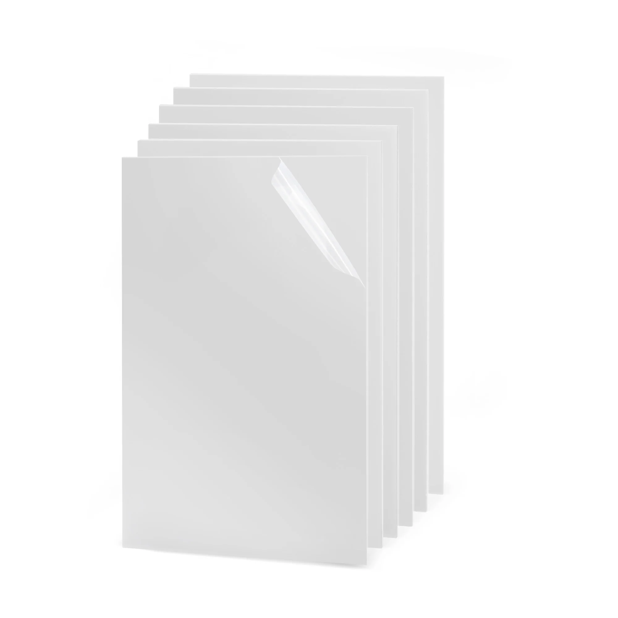 10 plaques en méthacrylate blanc semi-transparent pour gravure et découpe laser, routeur CNC, bricolage et artisanat