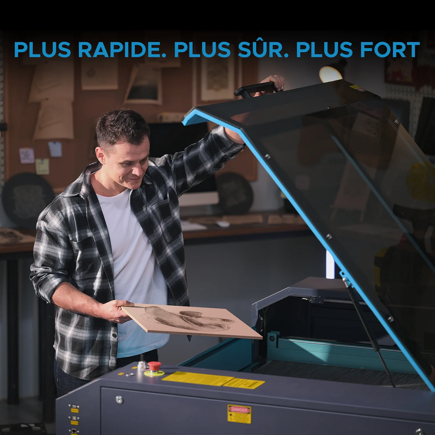 150W Graveur et découpeur laser CO2 avec 1600x1000mm Zone de Travail, Autofocus |  Pronto-75 - Image 13