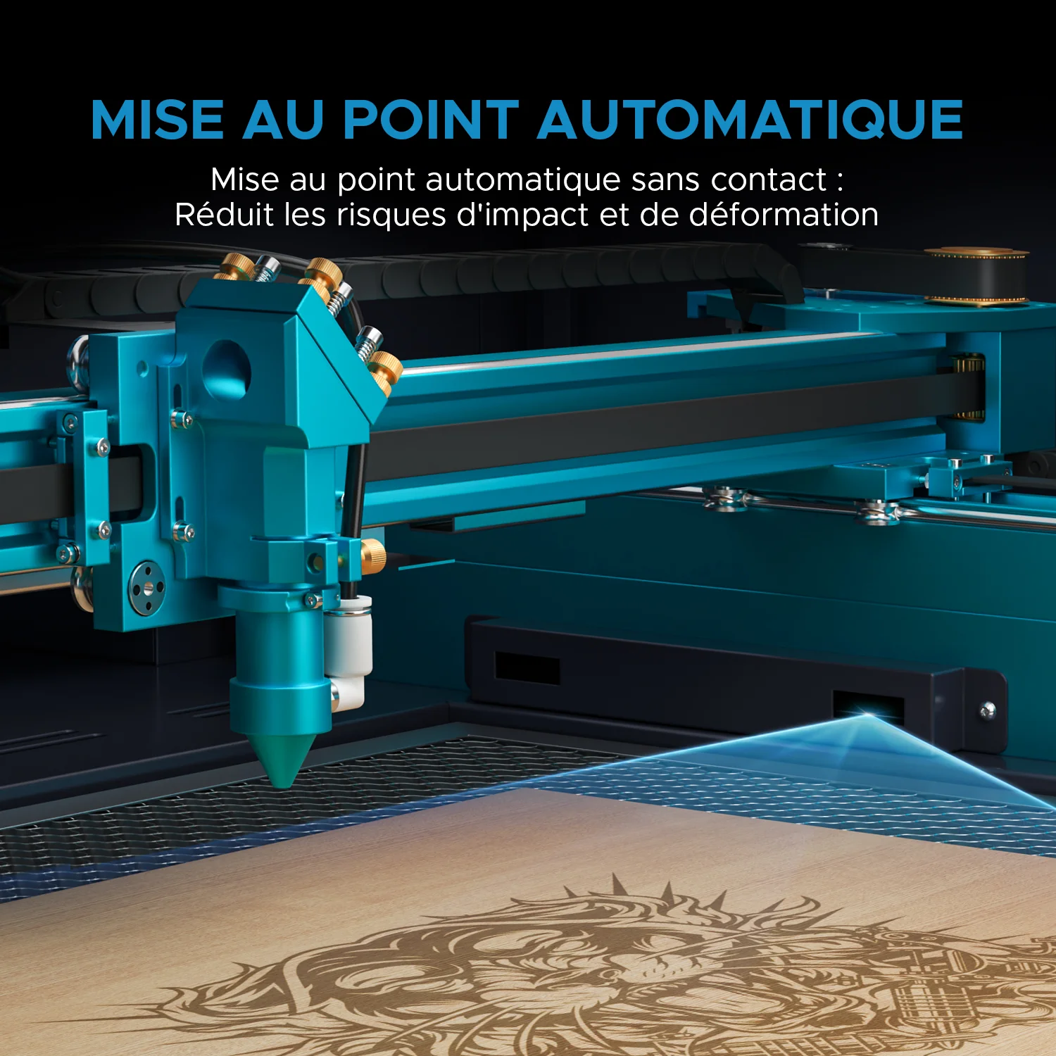 150W Graveur et découpeur laser CO2 avec 1600x1000mm Zone de Travail, Autofocus |  Pronto-75 - Image 8