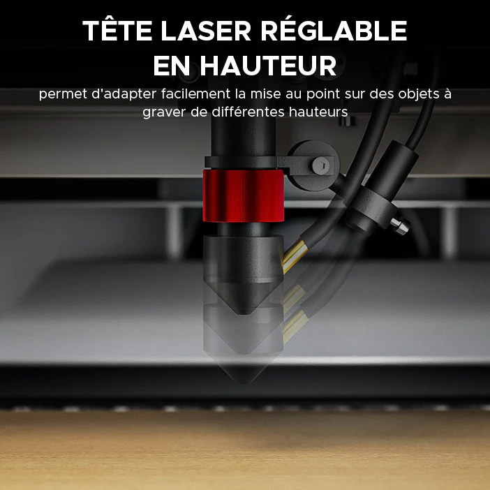 40W Graveur Laser portable & Découpe laser avec surface de gravure de 300x200mm | K40 Plus - Image 10