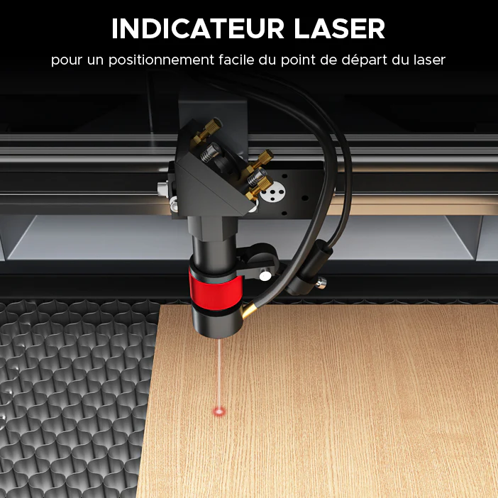 40W Graveur Laser portable & Découpe laser avec surface de gravure de 300x200mm | K40 Plus - Image 12