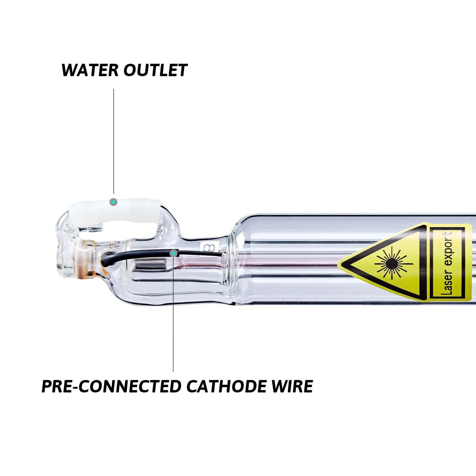 60W Tube Laser CO2 pour Machine de Gravure et de Découpe Laser - Image 6