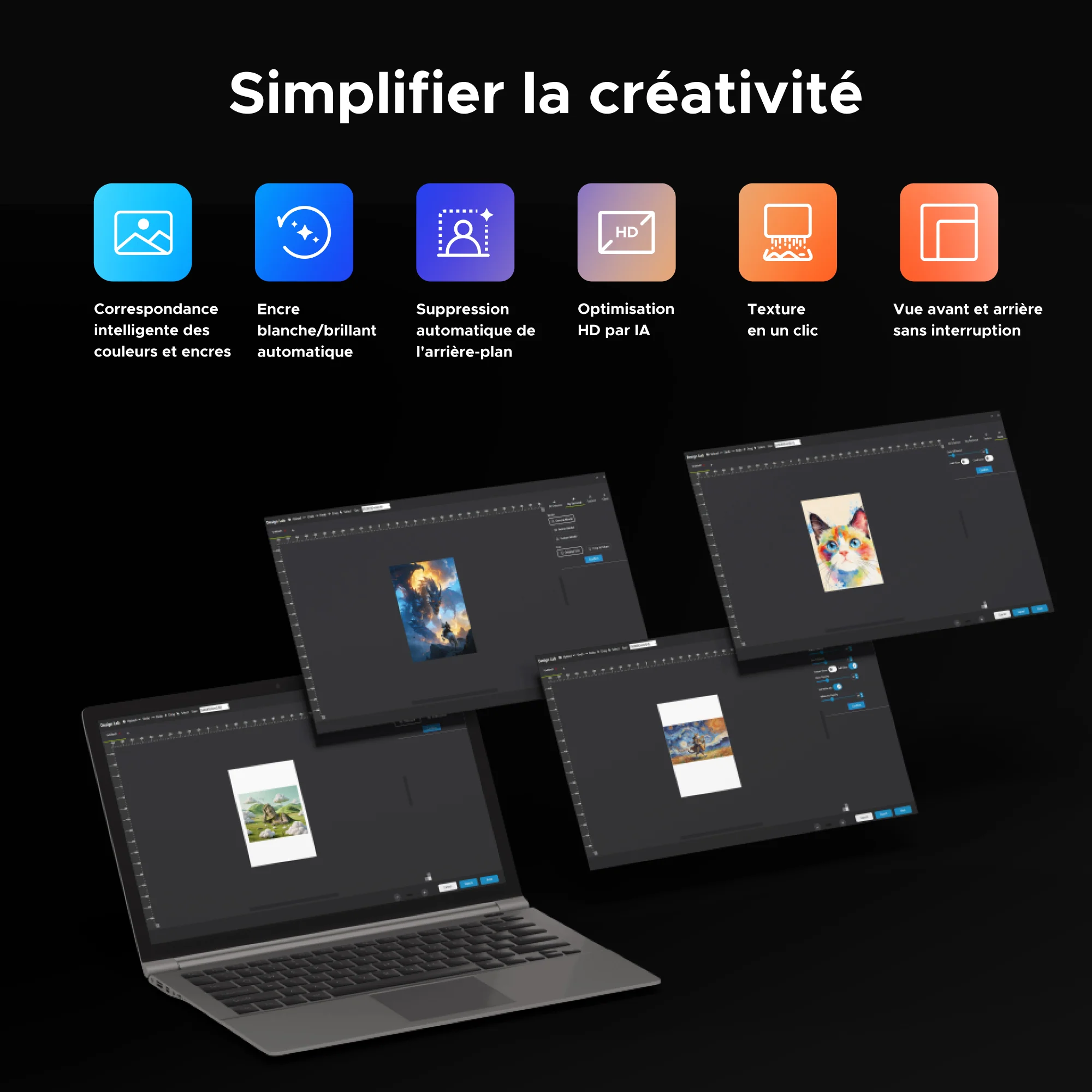 OMTech Spectra A3+ Imprimante UV à plat — Tête d'impression simple / double - Image 13