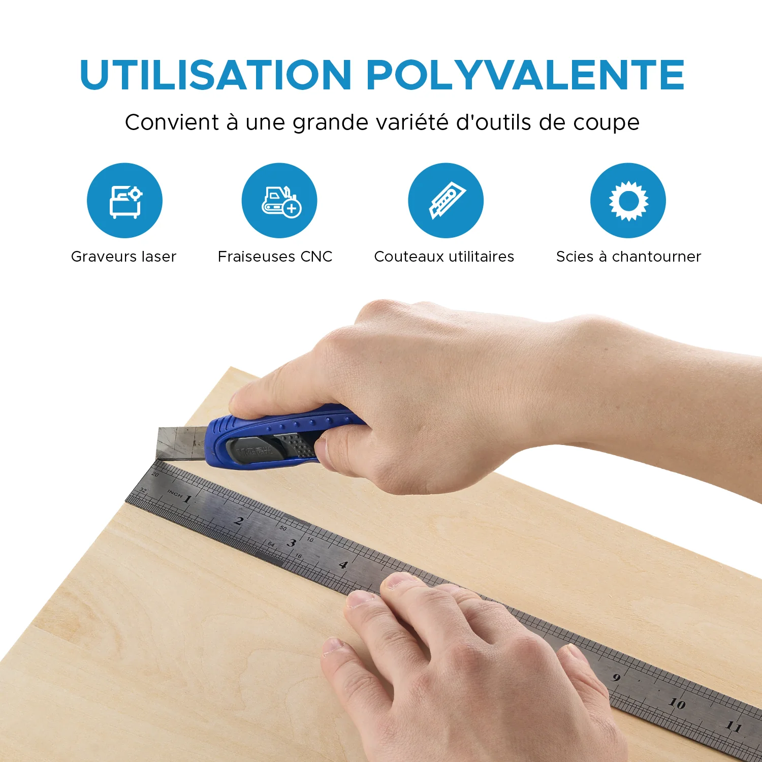 12 Feuilles de Contreplaqué 3mm pour graveur laser - 300x200x3 mm - Image 4